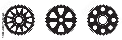 Gear setting icon set. Cog wheel icon. Gear wheel icon. Gear setting icon collection