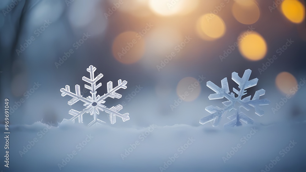 Winter background with snowflake Winter background with snowflake
