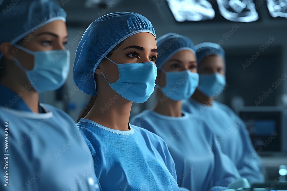 Diverse Healthcare Providers Engaged in Urgent Medical Procedure with Advanced Medical Technology Diverse Healthcare Providers Engaged in Urgent Medical Procedure with Advanced Medical Technology