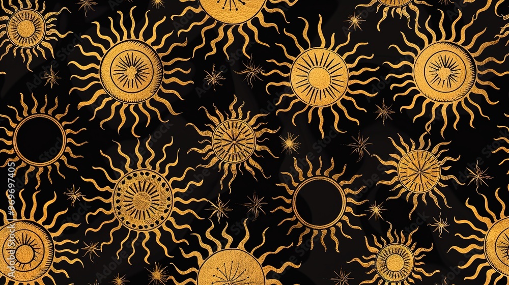 Sun pattern seamless wallpaper Sun pattern seamless wallpaper