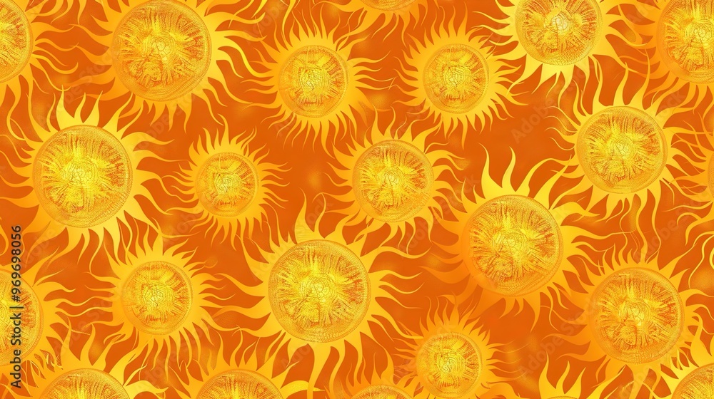 Sun pattern seamless wallpaper Sun pattern seamless wallpaper