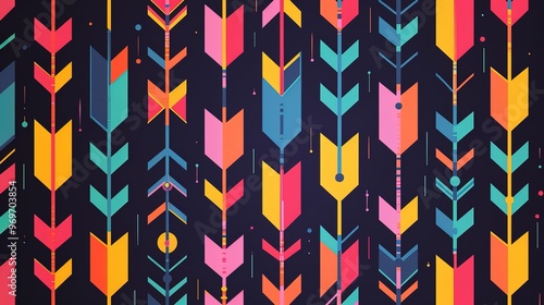 Arrow pattern wallpaper