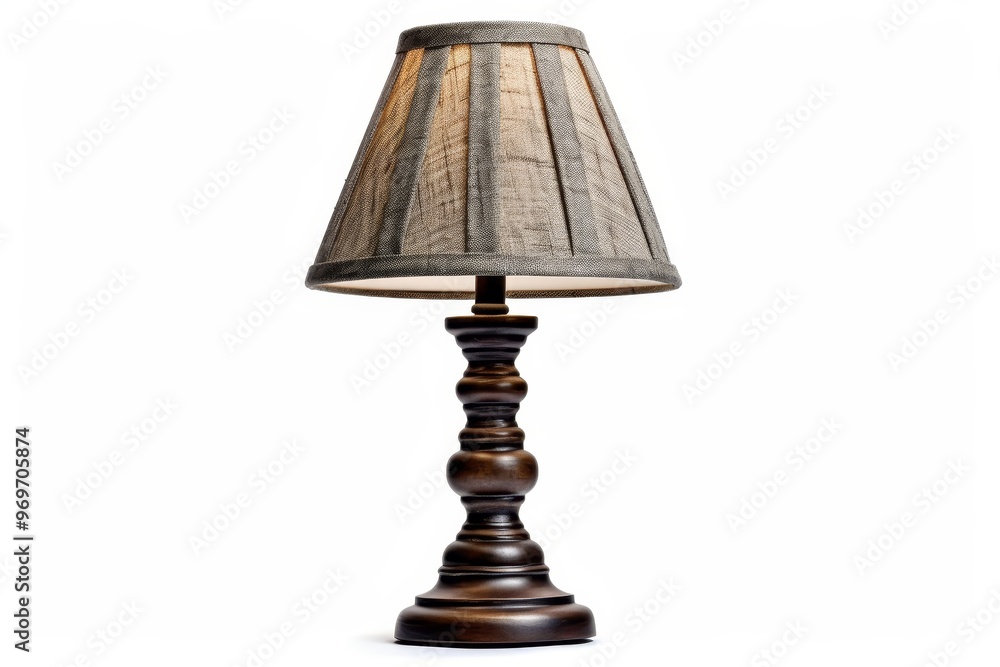 Isolated table lamp on a white background perfect for home decor and illumination needs Isolated table lamp on a white background perfect for home decor and illumination needs