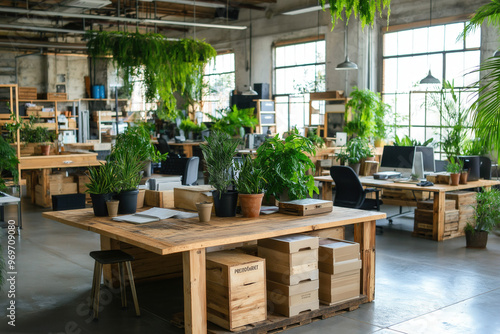 Modern Office Interior Desk