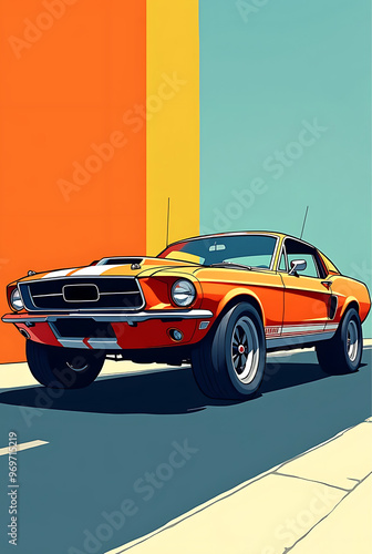 A beautiful classic car