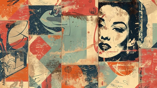 Vintage poster wallpaper