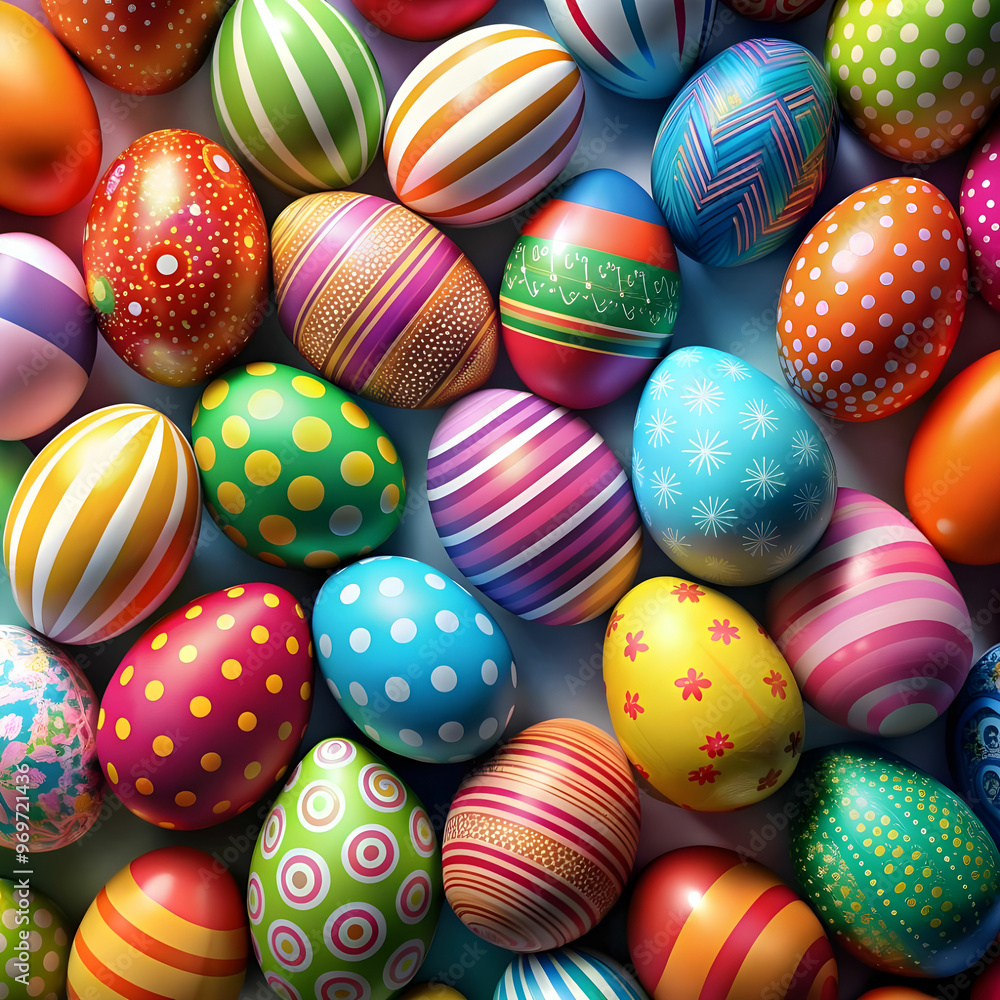 Fototapeta premium colorful easter eggs background