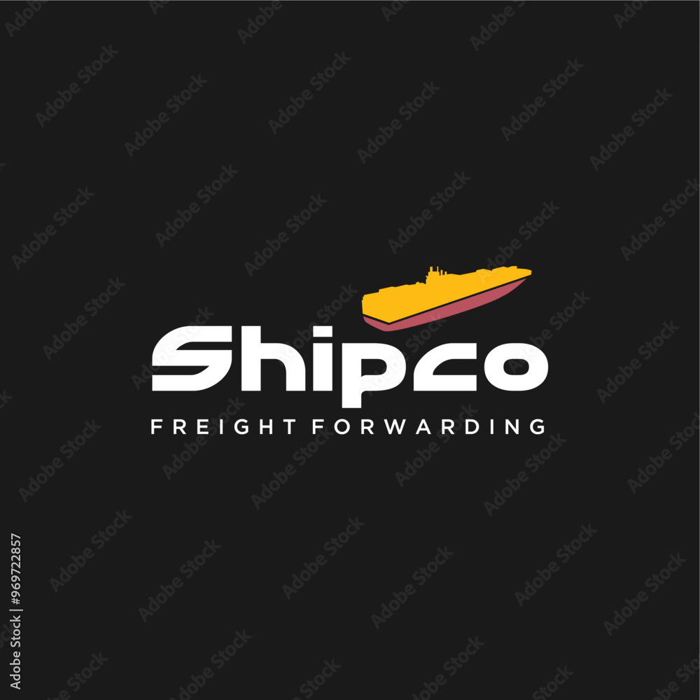 Shipping freight forwarding company logo design vector best royalty free image editable Shipping freight forwarding company logo design vector best royalty free image editable