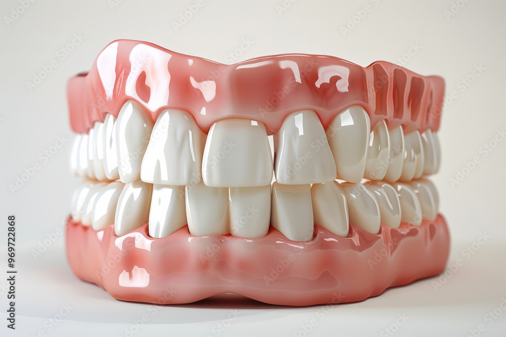 Dental Education Model Displaying Human Teeth and Gums Dental Education Model Displaying Human Teeth and Gums
