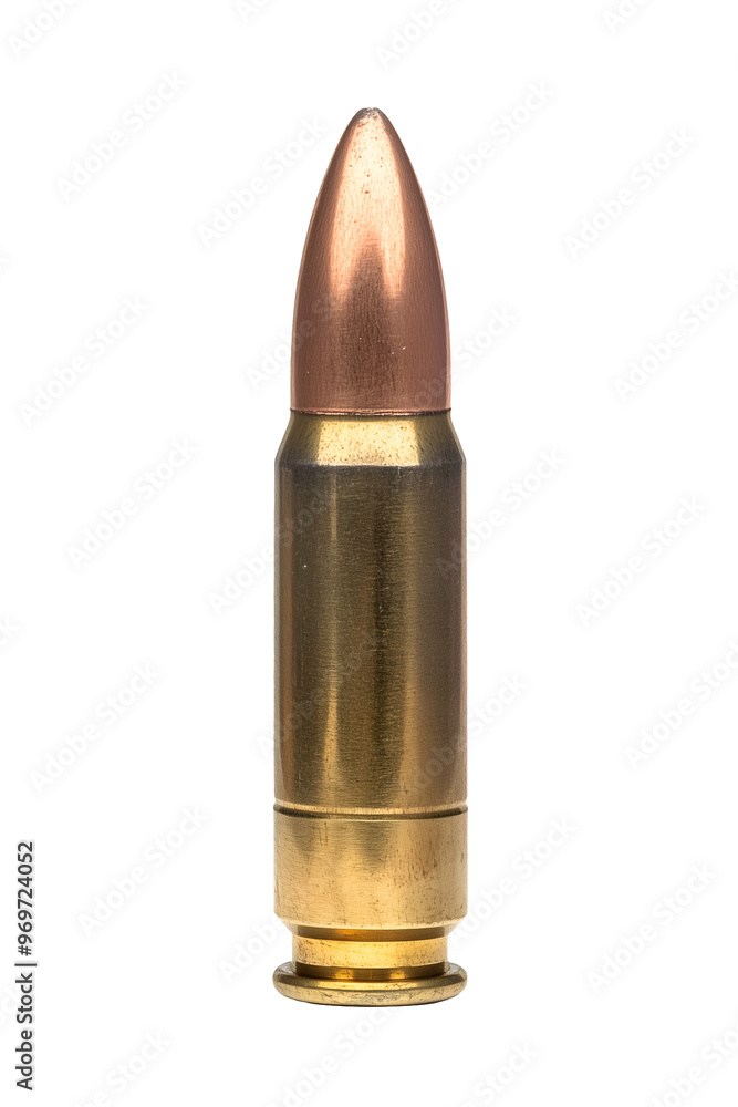 30 carbine bullet with brass casing on isolated background
30 carbine bullet with brass casing on isolated background