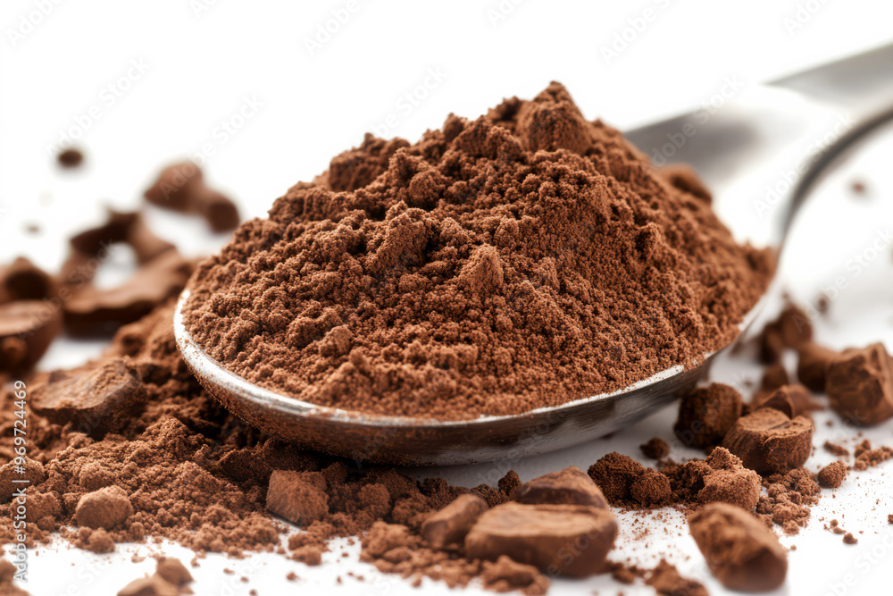 Cocoa Powder in Detail, Fine Brown Powder for Baking Cocoa Powder in Detail, Fine Brown Powder for Baking