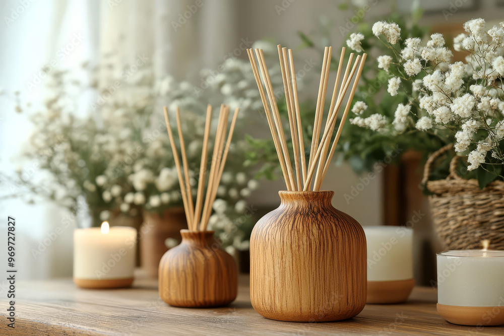 Scented Reed Diffuser with Wooden Sticks Scented Reed Diffuser with Wooden Sticks