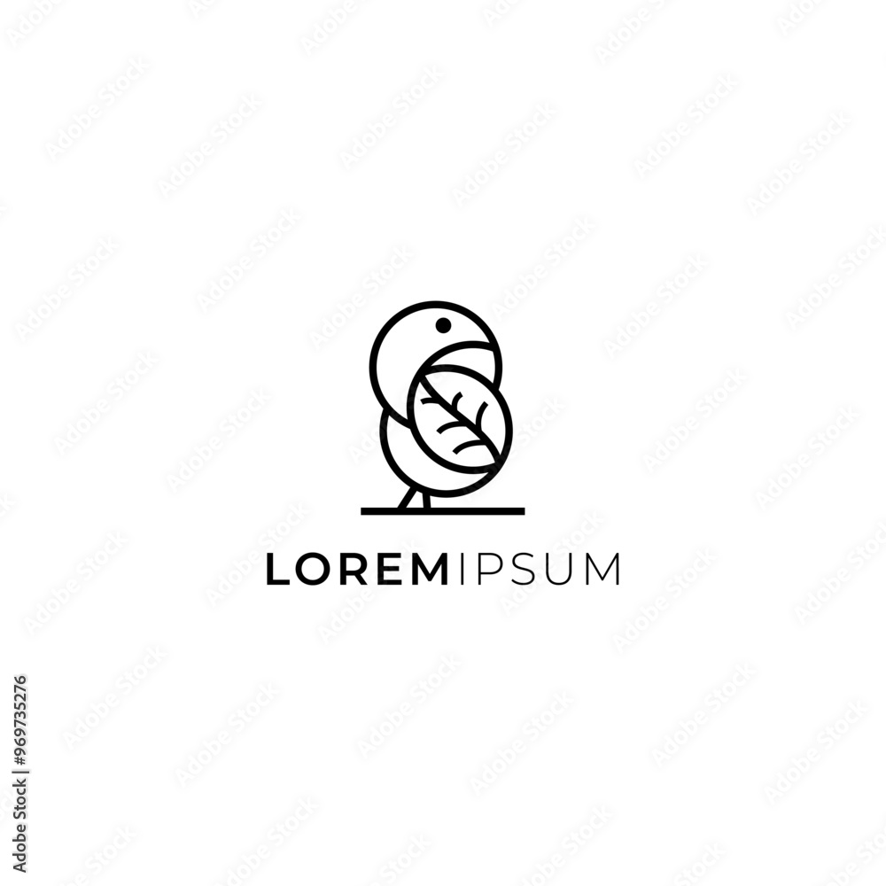 bird line logo design bird line logo design