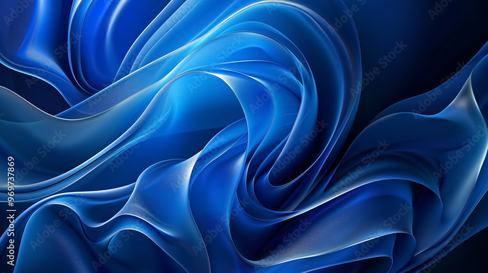 Obraz premium Abstract blue background for Christmas-themed designs.