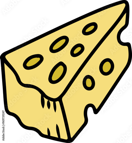 Cheese hand drawn illustration