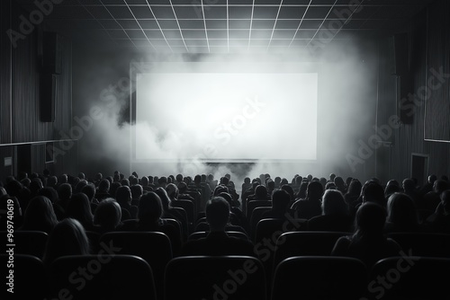 Wallpaper Mural empty cinema screen mockup Torontodigital.ca