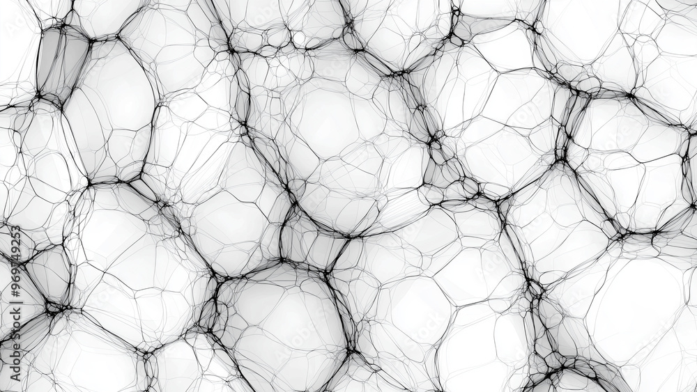 Voronoi Bubbles Pattern - abstract, pattern, texture, geometry, lines ...