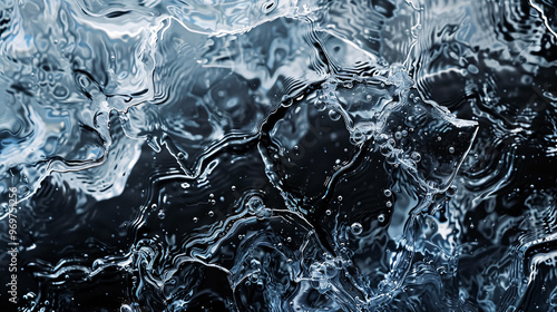 Abstract Dark Ice Patterns