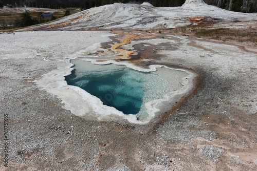 Photography Geothermal hot spring in Yellowstone National Park