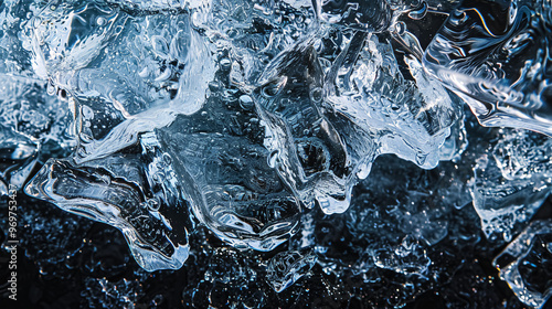 Abstract Dark Ice Patterns