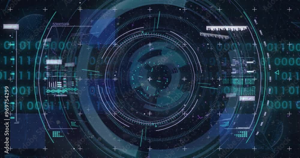 Animation of scope scanning over data processing Animation of scope scanning over data processing
