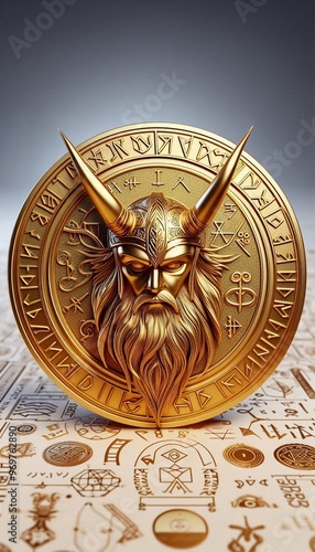 3D Floki Coin photo