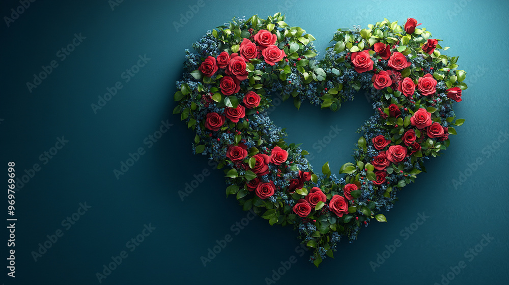 heart shape made from vibrant red roses, symbolizing love and passion. This stunning Valentine’s Day decor evokes feelings of romance, affection, and timeless emotional connection heart shape made from vibrant red roses, symbolizing love and passion. This stunning Valentine’s Day decor evokes feelings of romance, affection, and timeless emotional connection