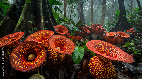 reflesia flowers that grow in the forest