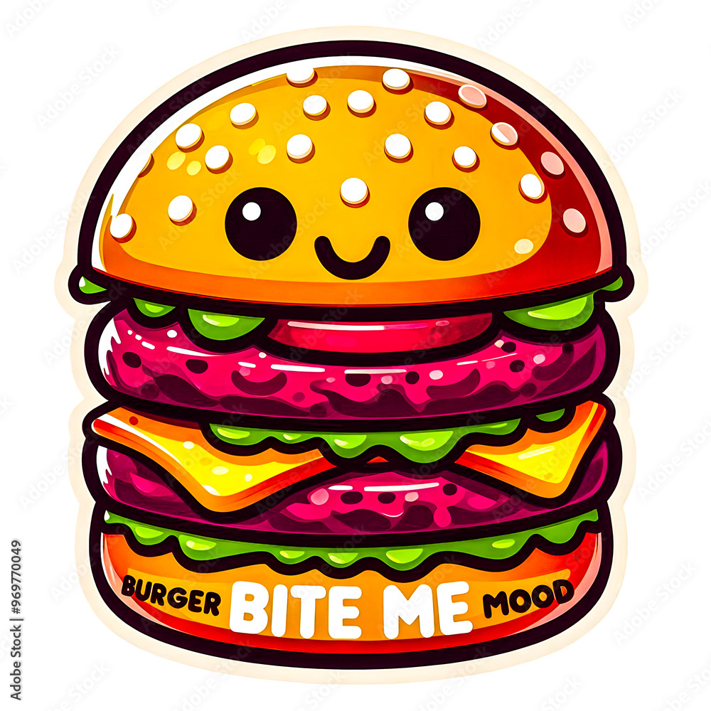 A detailed illustration of a towering beef burge vector art illustration on a white background.
A detailed illustration of a towering beef burge vector art illustration on a white background.