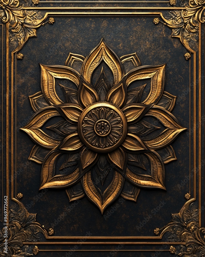 Embossed mandala Embossed mandala