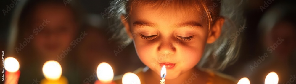 Candle wish blown out by a child during a birthday celebration, with joyful expressions all around, candle wish blown, special moment. Candle wish blown out by a child during a birthday celebration, with joyful expressions all around, candle wish blown, special moment.