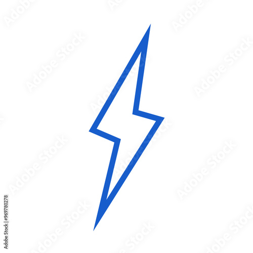 Vector illustration of electric lighting bolt, energy, spark, thunder_energy lighting bolt outline