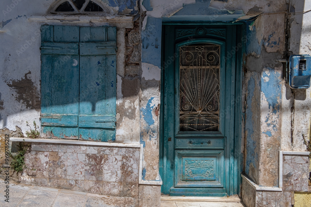The old village of Mesta is one of the main Mastihochoria villages on the Greek island of Chios. Stone houses, streets and villages of Chios .