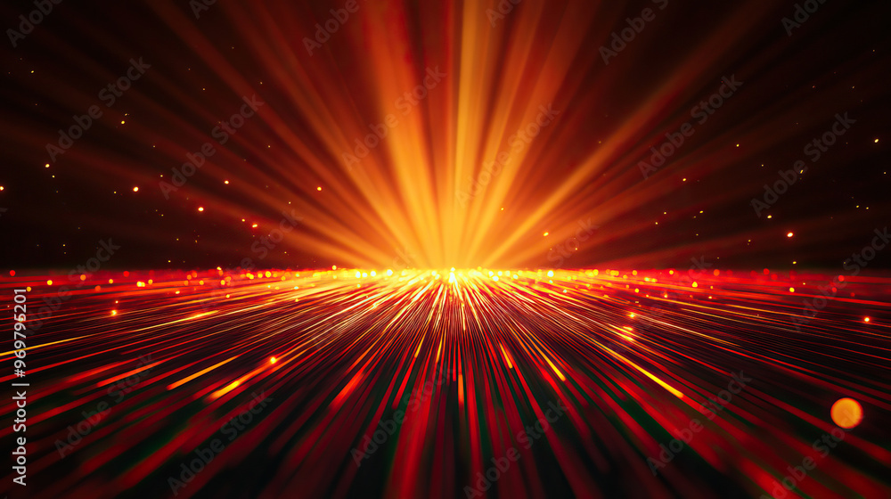 A stunning visual of radiant light beams emanating from a vibrant horizon, creating an energetic and dynamic atmosphere. A stunning visual of radiant light beams emanating from a vibrant horizon, creating an energetic and dynamic atmosphere.