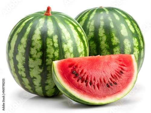 Watermelon on a White Background