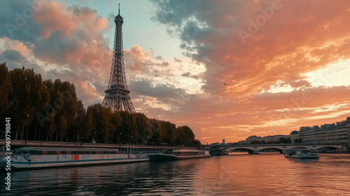 A luxurious cityscape of th...
