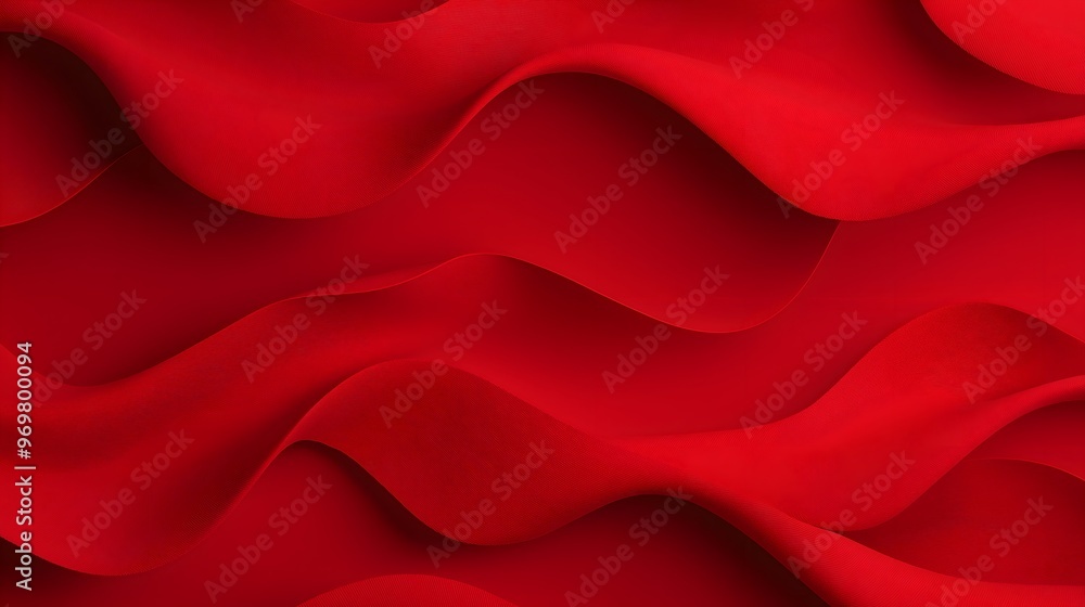 Red Abstract Image With Smooth, Flowing Curves & Lines Forming A Complex Wavy Pattern, Artistic Interpretation Of Waves Or Fluid Dynamics, Modern & Minimalistic Aesthetic Red Abstract Image With Smooth, Flowing Curves & Lines Forming A Complex Wavy Pattern, Artistic Interpretation Of Waves Or Fluid Dynamics, Modern & Minimalistic Aesthetic