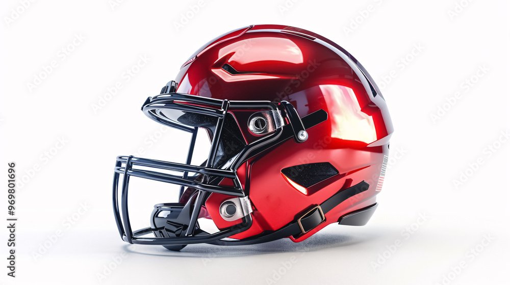 American football helmet isolated on white