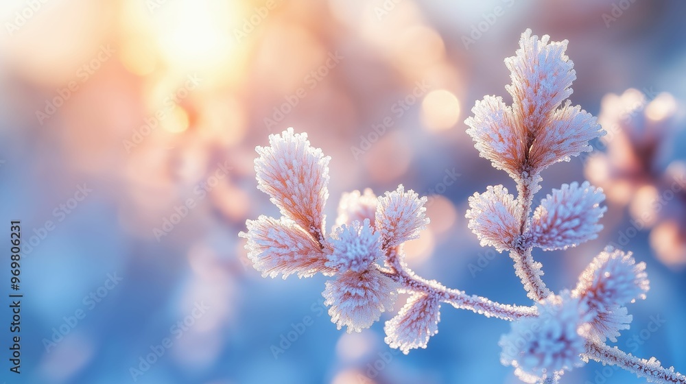 Close-up of frosted plant branches at sunrise, delicate winter nature scene with warm sunlight
Close-up of frosted plant branches at sunrise, delicate winter nature scene with warm sunlight