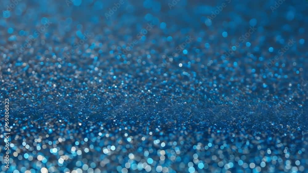 A close up of shimmering blue glitter, creating a vibrant and dynamic background with sparkle and depth for a festive atmosphere A close up of shimmering blue glitter, creating a vibrant and dynamic background with sparkle and depth for a festive atmosphere
