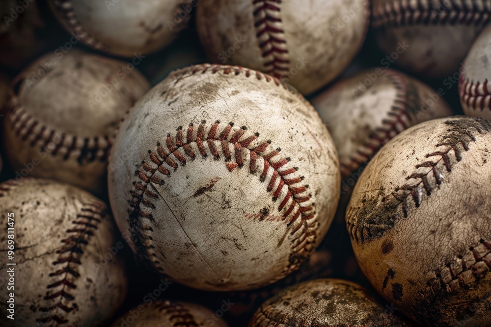 A Rusty, Worn-Out Baseball with a Stitched Seam. Beautiful simple AI generated image A Rusty, Worn-Out Baseball with a Stitched Seam. Beautiful simple AI generated image