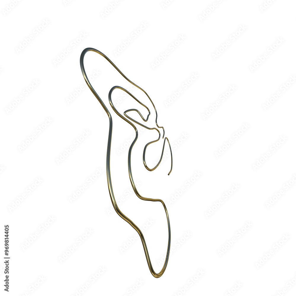 3d golden liquid abstract shape in the form of a wave. chrome 3d rendering illustration isolated on a transparent background . 3d golden liquid abstract shape in the form of a wave. chrome 3d rendering illustration isolated on a transparent background .