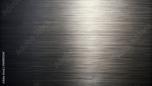 Brushed metal texture background with subtle reflections and linear design