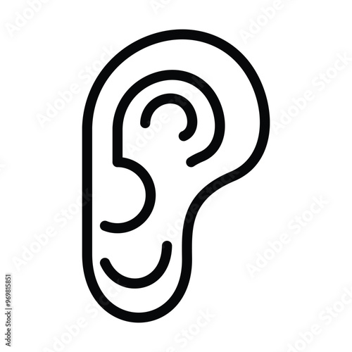 ear health and medical icon