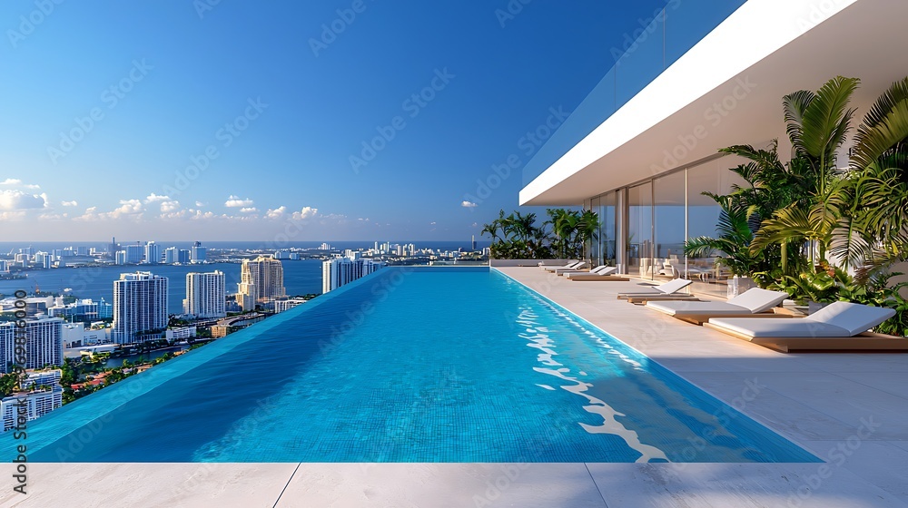 Luxurious penthouse with rooftop infinity pool, ocean views, central AC ... - Rooftop Penthouse Apartments With Infinity Pool Access