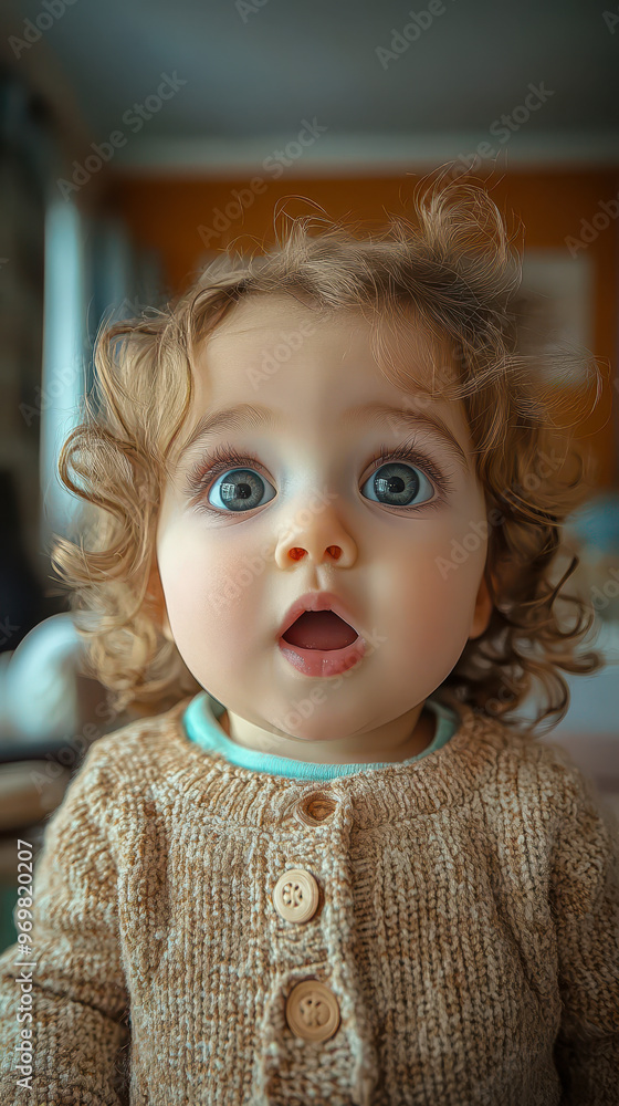Adorable Curly-Haired Child Taking Selfie with Modern Smartphone in Cozy Home Setting, Concept of Modern Technology and Video Communication Adorable Curly-Haired Child Taking Selfie with Modern Smartphone in Cozy Home Setting, Concept of Modern Technology and Video Communication
