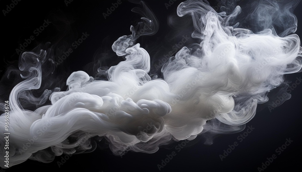 Fototapeta premium smoke on black background