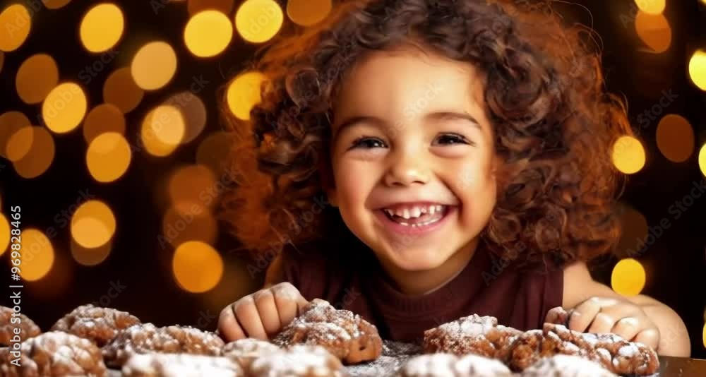 A little one sitting on the kitchen counter, sneaking a taste of chocolate chips meant for cookies, , enjoying holidays and Chirstmas A little one sitting on the kitchen counter, sneaking a taste of chocolate chips meant for cookies, , enjoying holidays and Chirstmas
