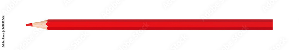red colored pencil isolated on white background close up red colored pencil isolated on white background close up
