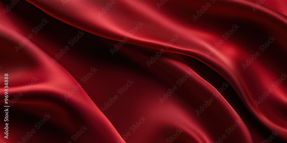 Fototapeta premium red silk fabric